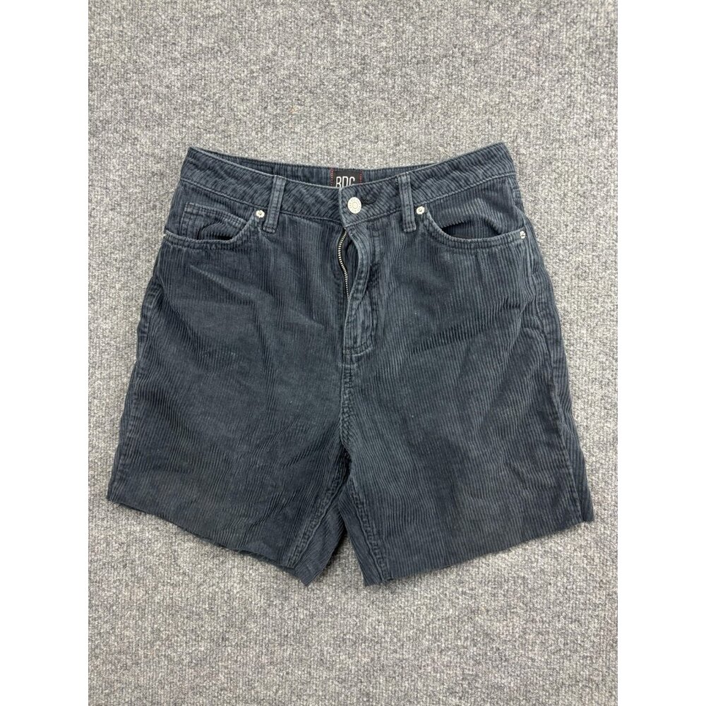 BDG Shorts Womens 27 Gray Mom High-Rise Corduroy 5-Pocket Urban Outfitters